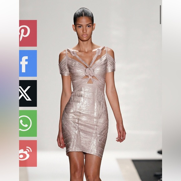 Incredibly Rare Herve Ledger Dress ASO Kim Kardashian and from the runway 2012 - Picture 3 of 4